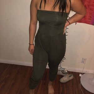 Green Tube Jumpsuit